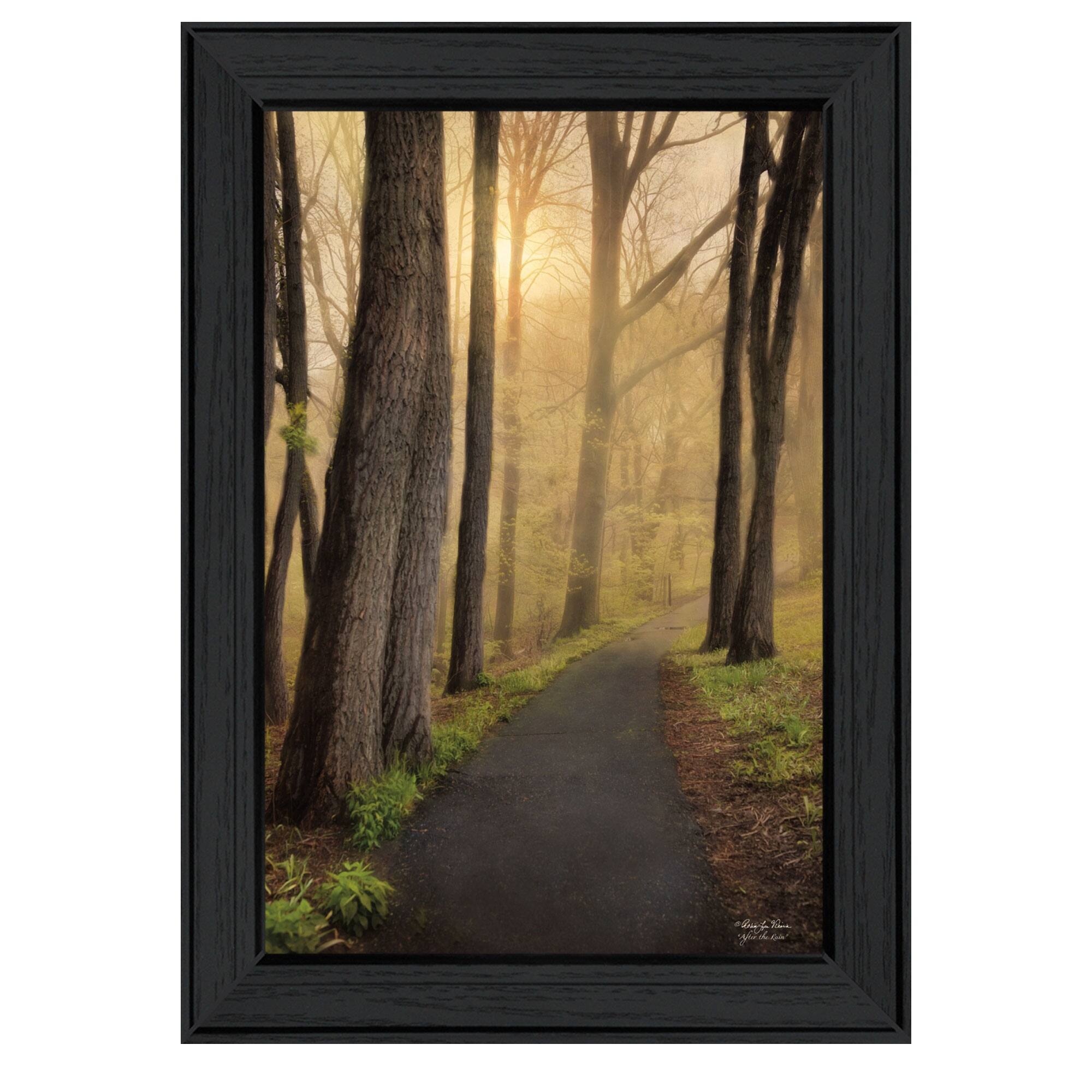 TrendyDecor4U Traditional "After The Rain" Framed Print Wall Art by